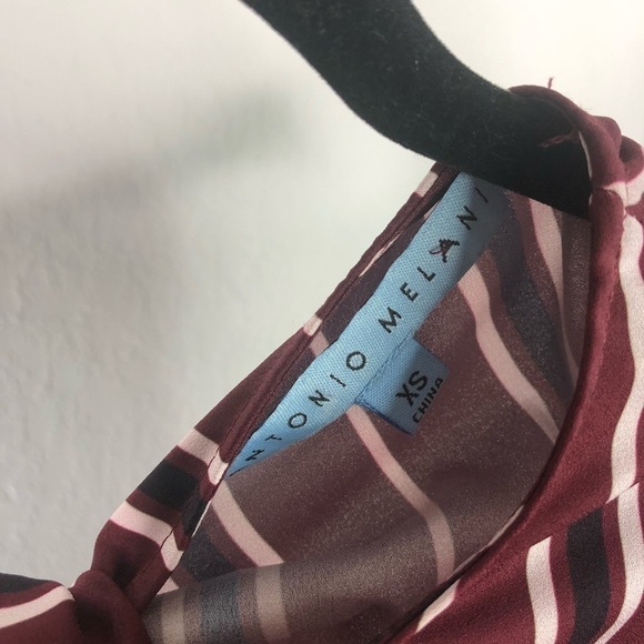 Antonio Melani Striped Split Back Blouse - Picture 4 of 7